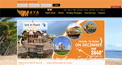 Desktop Screenshot of mayatravels.com.au